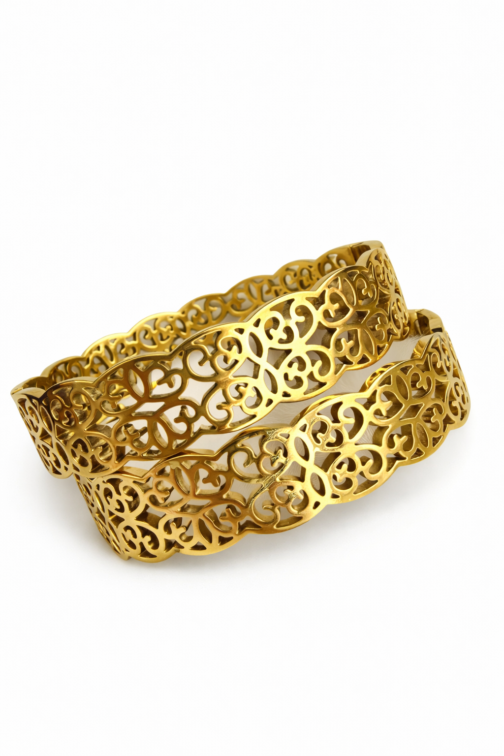 Filigree Scroll Cutwork Bangles